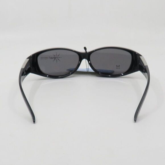 Polarized Solar Shield New Black/Grey Women's Sunglasses - Picture 7 of 7